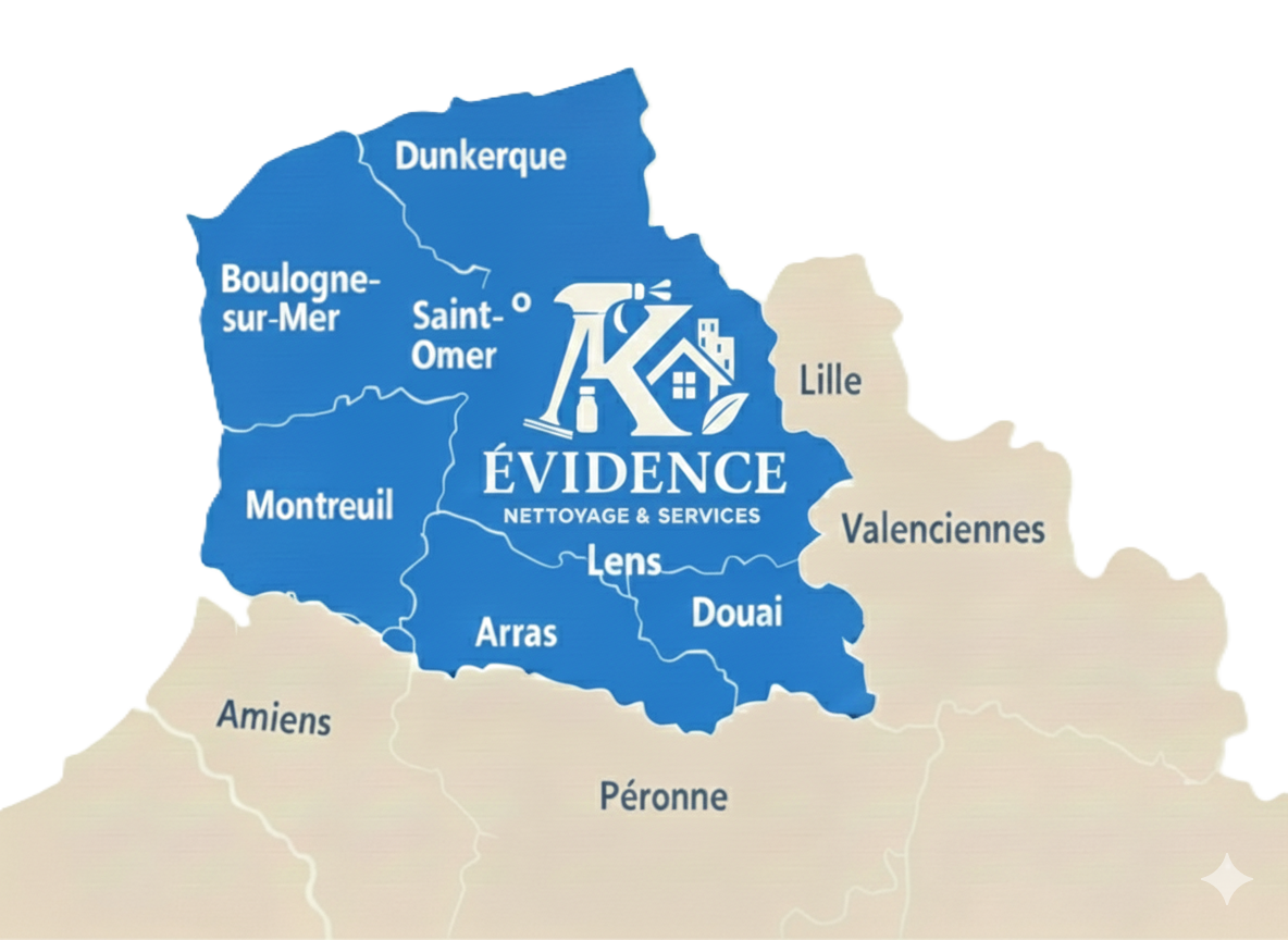 Zone d’intervention Évidence Nettoyage & Services